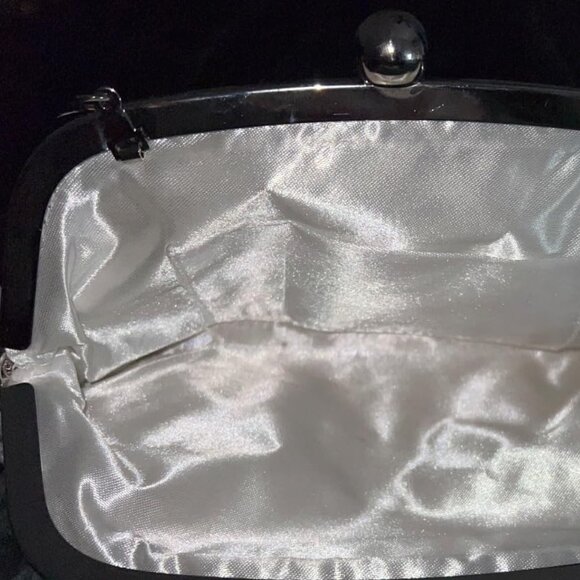 Neiman Marcus Real Natural Ostrich Feather Evening Clutch - Picture 5 of 5